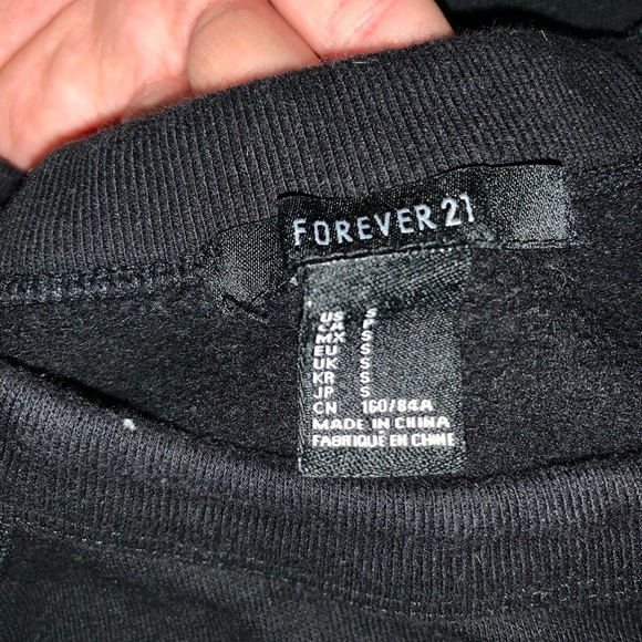FOREVER 21 black hoodie - Picture 2 of 2